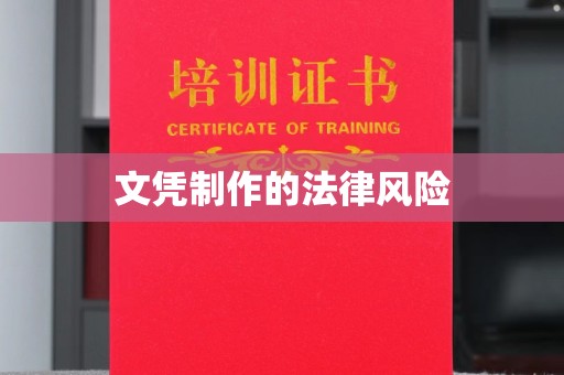 汪清文凭制作的法律风险