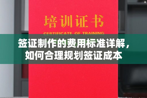 壮围签证制作的费用标准详解，如何合理规划签证成本